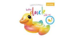 Intex óriás felfújható kacsa kapaszkodóval , 147 cm × 147 cm × 87 cm
