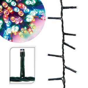 360 LED-es fényfüzér - színes