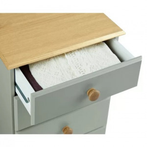 Tvilum skandináv 3 fiókos éjjeliszekrény - szürke