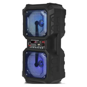 Bluetooth hangfal mikrofonnal és LED világítással - álló és fekvő hangszóróként is használható LT-2606XBT