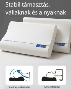 HotelDream - Prémium memóriahabos nyakpárna 50*30*7/10cm