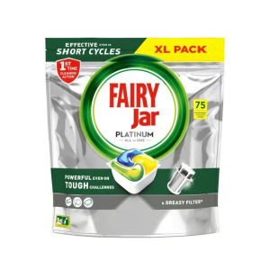 Fairy Jar Platinum Plus mosogatógép kapszula, 75 db