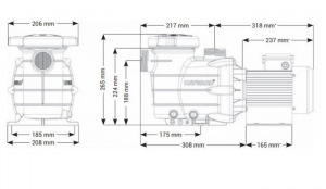 Powerline szivattyú 11 m3/h