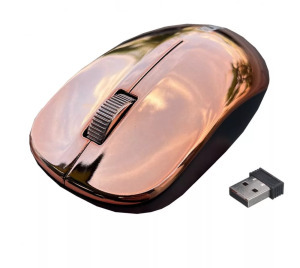 Vezeték nélküli optikai egér 33Q1, akkumulátor 2.4GHz 1600dpi rose pink/inox