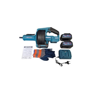 Hitman akkumulátoros csőtisztító 68V 7m kábellel 610 RPM - kék (HT-EPD-6907BS)