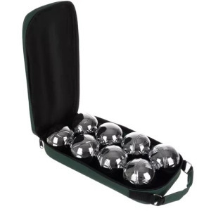 Petanque 8 db-os golyó készlet, cipzáros táskában
