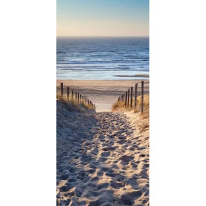 Viranda 3D Öntapadós Ajtómatrica - Tengerpart (77 × 200 cm) - PVC, vízhatlan, dekoráció