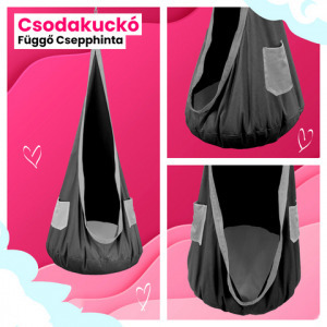 CsodaKuckó függő csepphinta zsebbel, vadzöld