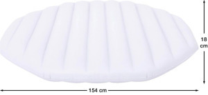 Avenli felfújható hővédő jakuzzi fedél fehér 154x154x18cm