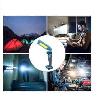 Worthair nagy fényerejű akkumulátoros munkalámpa 360° forgatható fejjel 2 db akkumulátorral (KE24480)