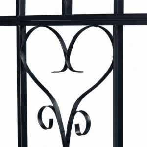 Rózsalugas paddal, fekete