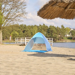 Önmagától felnyíló strand­sátor - UV50+ védelemmel, POP-UP rendszerrel, hordtáskával