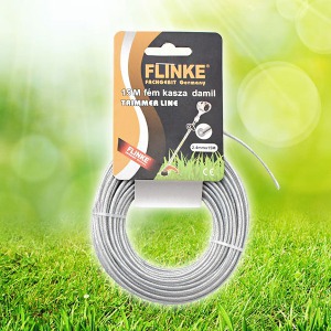 Flinke 2,4 mm-es fűkasza damil belső fém szállal / 15 méter