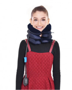 Nyakpárna, felfújható nyaki csigolya nyújtó, nyaknyújtó