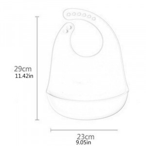 Szilikon, színes előke, zöld