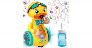 Világító, mozgó, zenélő, játékkacsa, fényes gőzt fúj