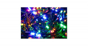 240LED karácsonyfa izzósor, fényfüzér, 15m, színes