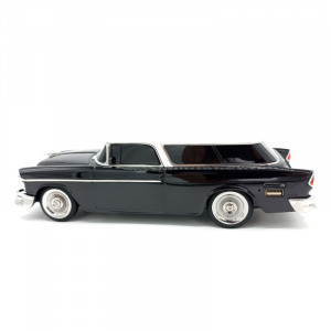 WSTER 1955-ös Chevrolet Nomad formájú Bluetooth hangszóró, USB port, TF kártyahely, fekete