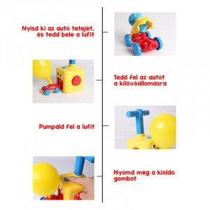 Lufi meghajtású versenyautó és űrhajó kilövőállomással