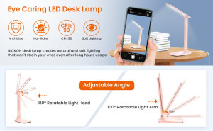 Bickon 5 az 1-ben LED asztali lámpa érintőgombbal és időzítővel, USB tápellátással