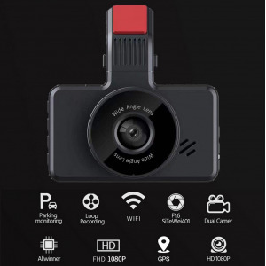 REC G50 autós fedélzeti kamera 3 colos HD kijelző