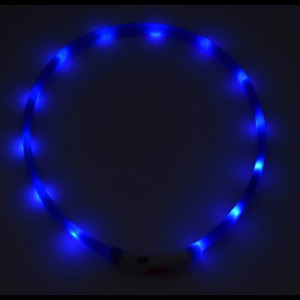 LED világító kutyanyakörv 35 cm választható színben