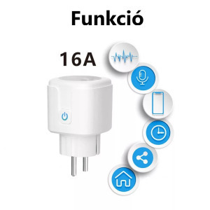 Matter Intelligens konnektor, Tuya app, 16A, WiFi, Alexa/Google-Assistant