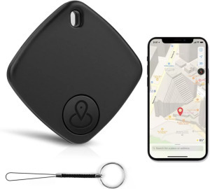 Okos nyomkövető - kulcs, telefon, háziállat kereső eszköz, fekete