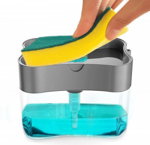 Mosogatószer adagoló, szappanadagoló szürke