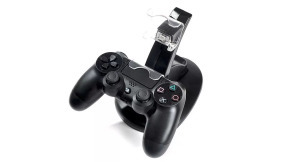 Dupla Töltőállomás,PS4 kontrollerhez, dokkoló 2db Gamepad-hoz, fekete