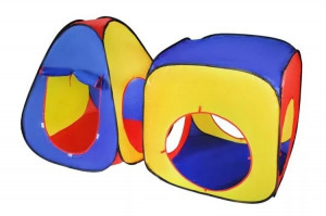 3 az 1-ben játszótér gyerekeknek, sátor, alagút, beltéri / kültéri