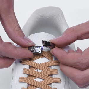 Cipőfűző mágneses csattal - fekete