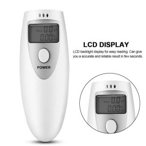 Digitális alkoholszonda, LCD kijelzős, 0.00-1.90 g/l +/- 0,1g/l BAC, fehér