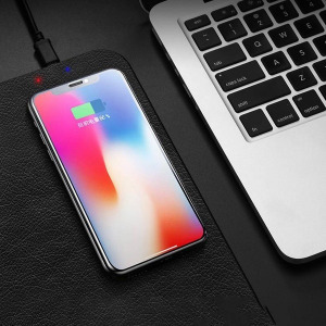 Textil Qi telefontöltős egérpad