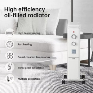 Anji Depot 2000W 9 lamellás olaj radiátor