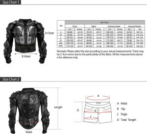 Wildken motoros protektor mellény Armor fekete 2XL