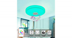 Smart Lamp - Intelligens RGBW mennyezeti UFO lámpa Bluetooth hangszóróval, 3000-6500K