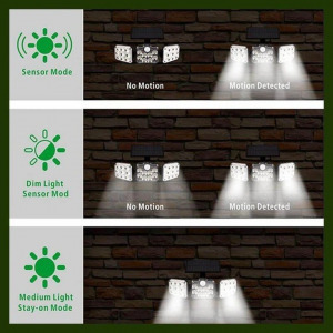 Ultra erős fényű mozgásérzékelős kültéri lámpa