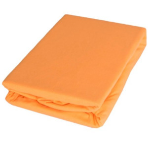 Sofy pamut gumis lepedő, 180x200 cm - barack színben