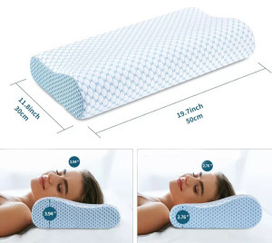 CoolCloud memóriahabos nyakpárna - ergonomikus hullámforma - 50*30*7cm
