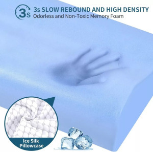 CoolCloud memóriahabos nyakpárna - ergonomikus hullámforma - 50*30*7cm