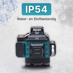 THO LUX 4D lézeres szintező, 16 soros, 2 db akkumulátorral - M1015