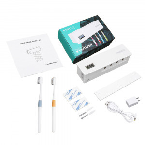 Meco Eleverde fogkefe sterilizáló UV Touch White 4 fogkefe hely