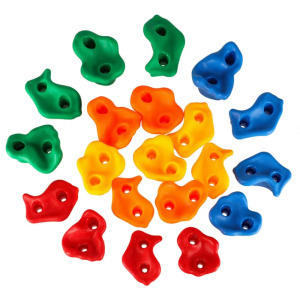 Színes mászókő készlet gyerekeknek - 20 db + csavarok