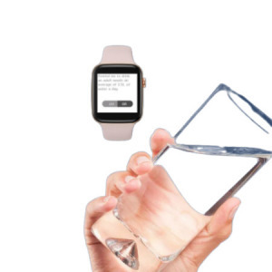 K10 Smart Watch okosóra, szilikon szíjjal és SIM kártyás foglalattal