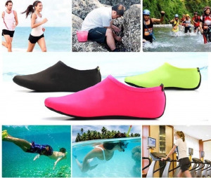 Vizicipő, tengeri cipő, úszócipő, fürdő cipő 46-47 neonzöld