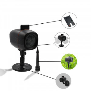 LED kivetítő karácsonyos mintákkal