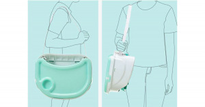 LittleONE Pappo 3in1 átalakítható fix etetőszék -rózsaszín