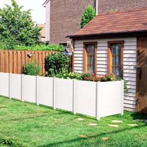 Leszúrható kerítéspanel 122*122 cm 2db, fehér