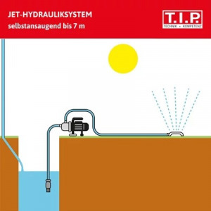 T.I.P. GPK 3600 műanyag házas kerti szivattyú, 650W, 40m